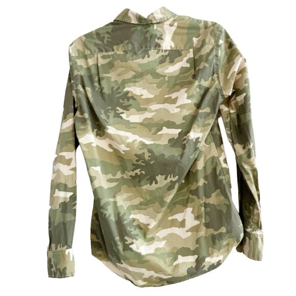 J Crew Camo button down shirt SLIM FIT FLEX green L6410 Mens SMALL 2019 - Picture 14 of 16